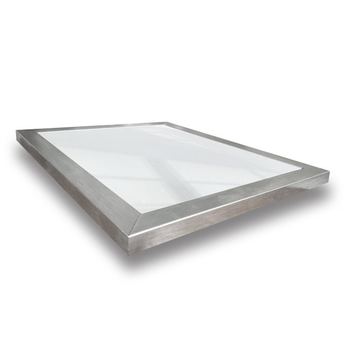 Wallity Juego de 7 Espejos de Cristal Plata 24 x 24 cm